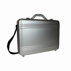 World Traveler European-style Aluminum Silver Laptop Attache Case, One Size