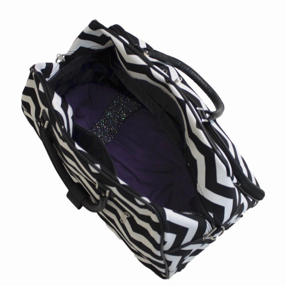 World Traveler Greek Key 21-Inch Carry-On Rolling Duffel Bag