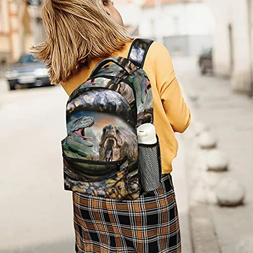 WUMODDS Gators Eye Animal Eye Backpack Purse for Women Medium Size,Laptop Backpack for Men,Tote Bag for Women Work
