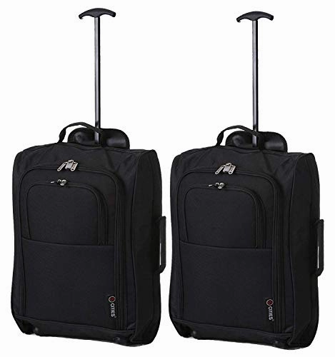 x2 Carry On Delta United Southwest etc - CarryOn Bag Travel Suitcase Luggage Set