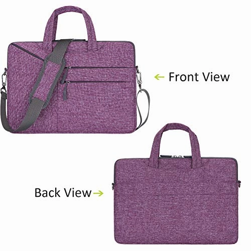 YOUPECK 15.6 Inch Laptop Sleeve Case Messenger Shoulder Bag Padded Nylon Shockproof Waterproof