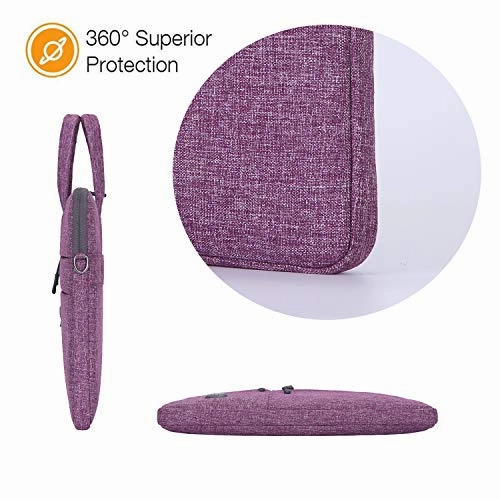 YOUPECK 15.6 Inch Laptop Sleeve Case Messenger Shoulder Bag Padded Nylon Shockproof Waterproof