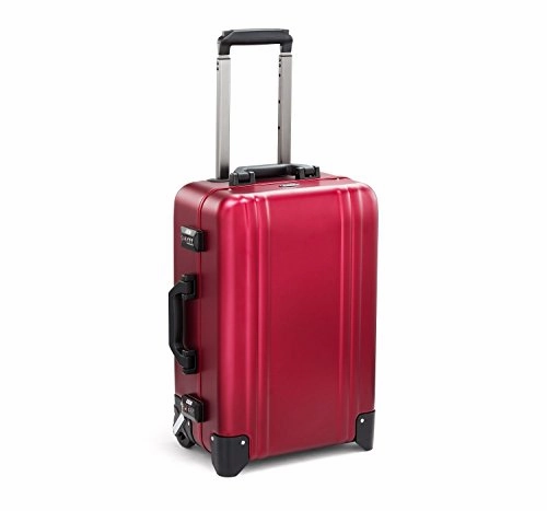 Zero Halliburton Classic Aluminum 2.0 - Carry-On 2 Wheel Luggage (RED)