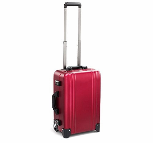 Zero Halliburton Classic Aluminum 2.0 - Carry-On 2 Wheel Luggage (RED)