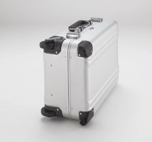 Zero Halliburton Classic Aluminum Carry On 2 Wheel Travel Case, Silver, One Size