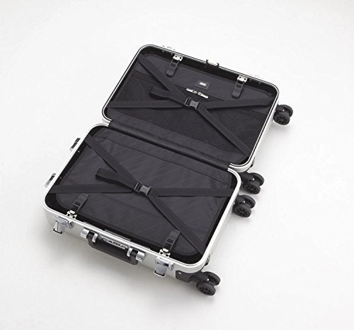 Zero Halliburton Classic Aluminum Carry-On 4 Wheel Spinner Travel Case Zrc19-Si (Silver)