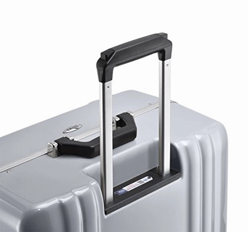 Zero Halliburton Classic Polycarbonate 2.0 22 Carry on 4-Wheel Travel Case ZRF220 (BLACK)
