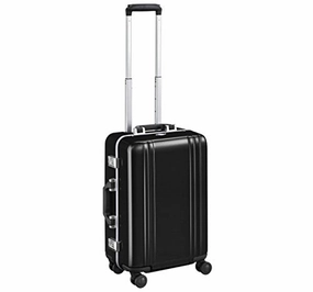 Zero Halliburton Classic Polycarbonate 2.0 22 Carry on 4-Wheel Travel Case ZRF220 (BLACK)