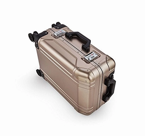 Zero Halliburton Geo Aluminum 3.0 Carry On 4-Wheel Spinner Luggage in Bronze
