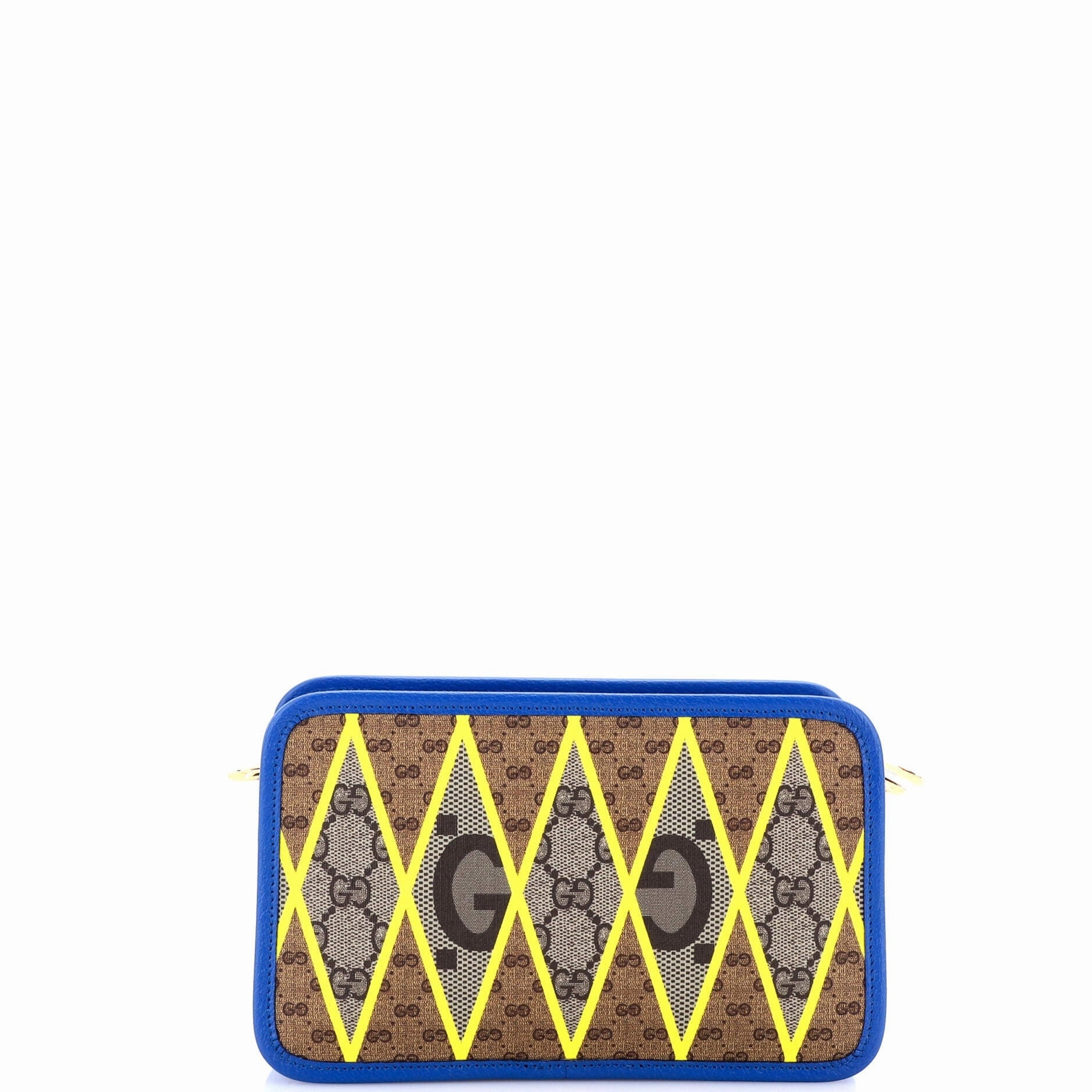Zip Crossbody Bag Rhombus GG Coated Canvas with Leather Mini